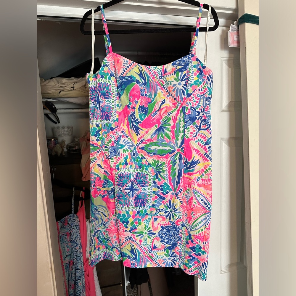 WOMENS SHELLI STRETCH SHIFT IN MULTI SALT IN THE AIR